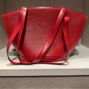 Louis Vuitton Red Epi Leather Tote
